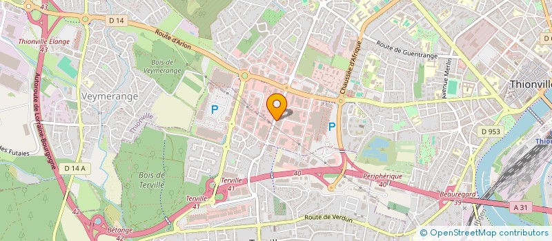 localisation de l'entreprise LES CHARMILLES à THIONVILLE