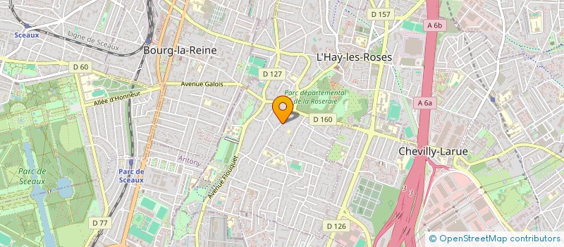 localisation de l'entreprise LES CHARMILLES  L'HAY-LES-ROSES