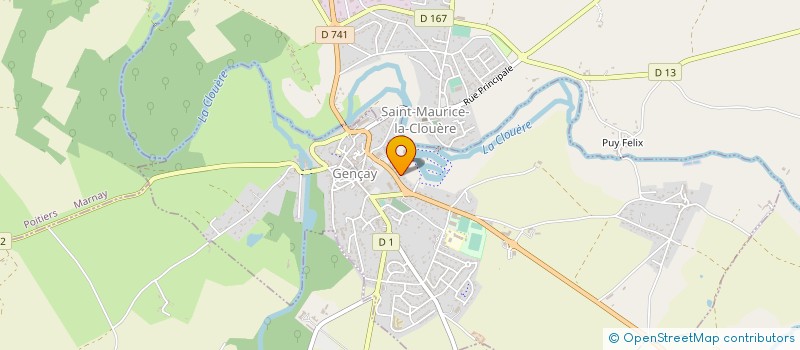 localisation de l'entreprise LES CHARMILLES à GENCAY