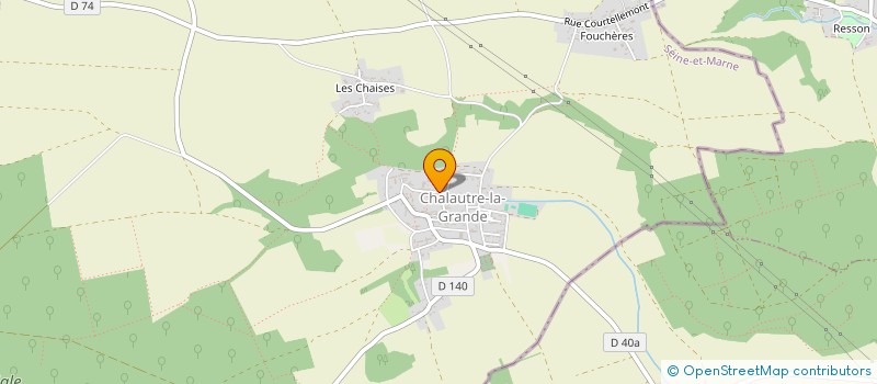 localisation de l'entreprise LES CHARMILLES  CHALAUTRE-LA-GRANDE