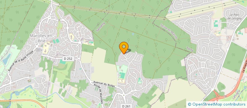 localisation de l'entreprise LES CHARMILLES  SANTENY