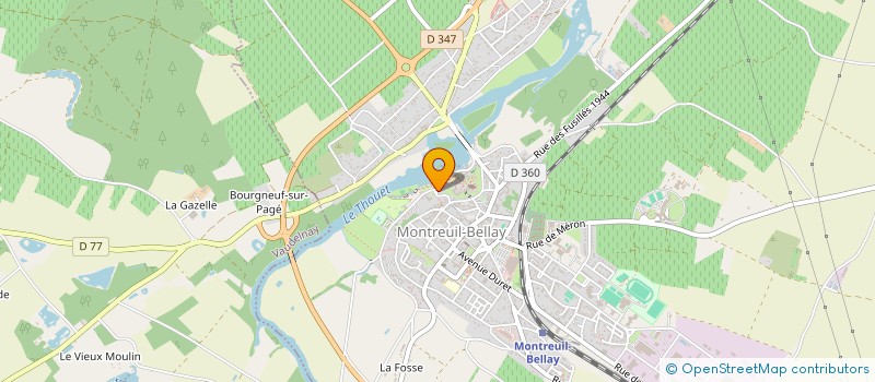 localisation de l'entreprise LES CHARMILLES  MONTREUIL-BELLAY