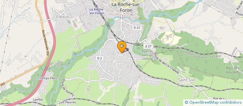 localisation de l'entreprise LES CHARMILLES à LA ROCHE-SUR-FORON