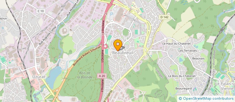 localisation de l'entreprise LES CHARMILLES à LIMOGES