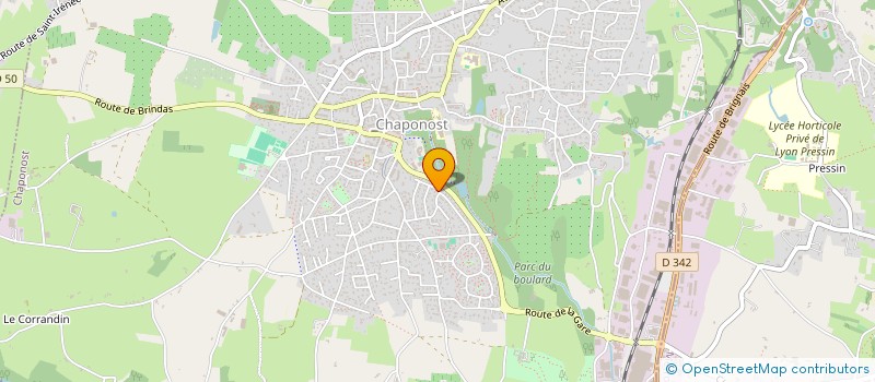 localisation de l'entreprise LES CHARMILLES  CHAPONOST