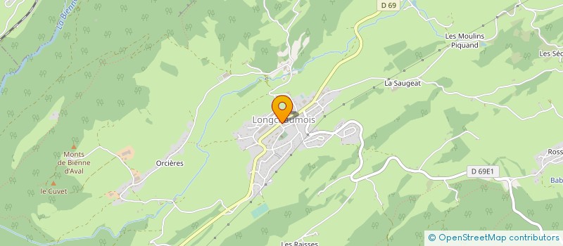 localisation de l'entreprise LES CHARMILLES  LONGCHAUMOIS