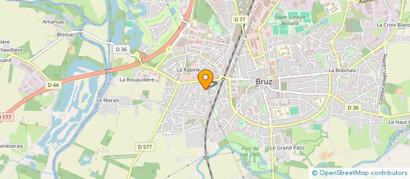 localisation de l'entreprise LES CHARMILLES  BRUZ
