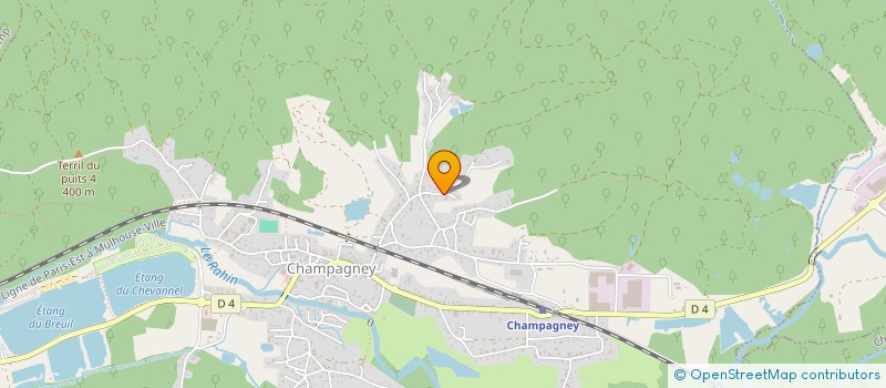 localisation de l'entreprise LES CHARMILLES  CHAMPAGNEY