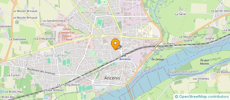 localisation de l'entreprise LES CHARMILLES  ANCENIS-SAINT-GEREON