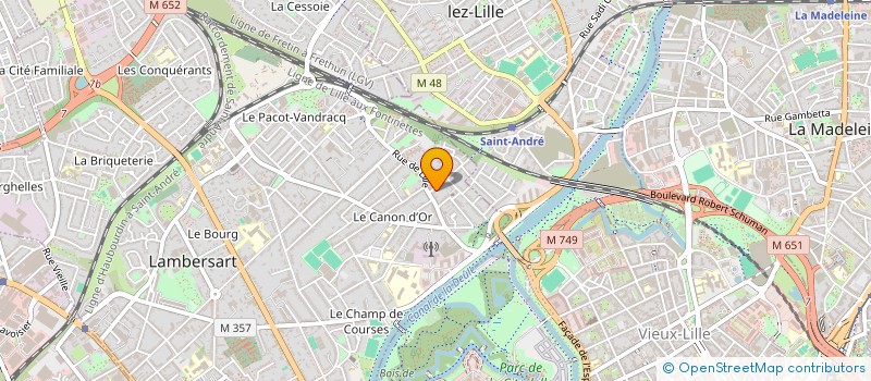 localisation de l'entreprise LES CHARMILLES à LAMBERSART