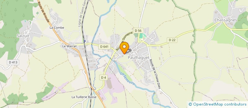 localisation de l'entreprise LES CHARMILLES  PAULHAGUET