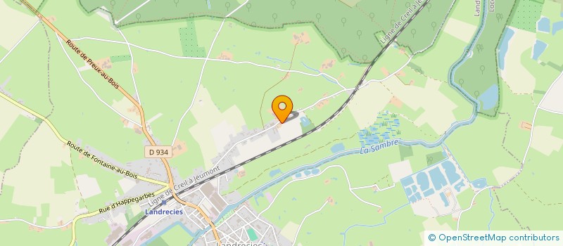 localisation de l'entreprise LES CHARMILLES DE MORMAL  LANDRECIES