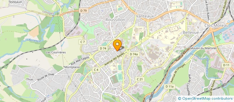 localisation de l'entreprise LES CHARMILLES DU PLESSIS à ISLE