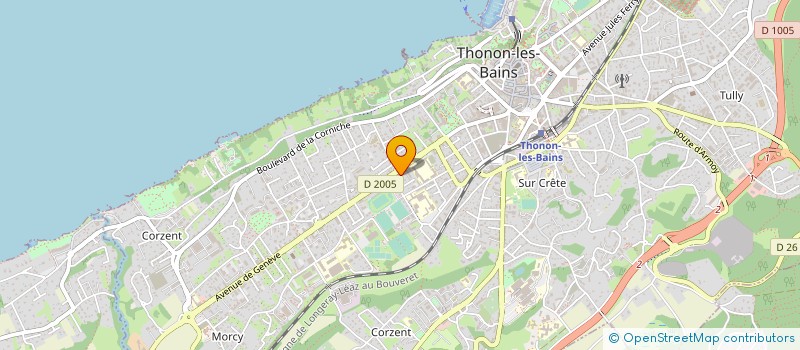 localisation de l'entreprise LES CHARMOISES à THONON-LES-BAINS