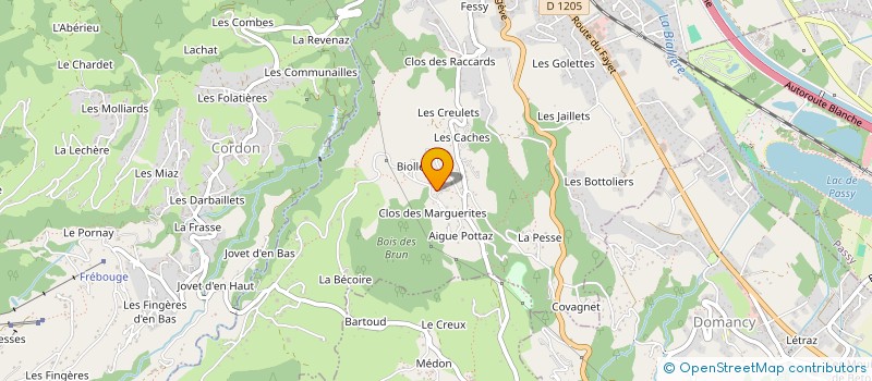 localisation de l'entreprise LES CHARMOZ à SALLANCHES