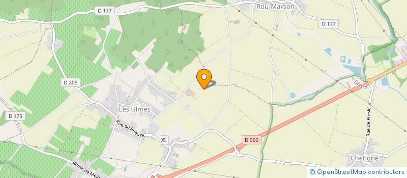 localisation de l'entreprise LES CHARNIERES  LES ULMES