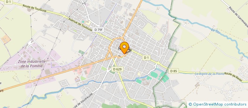 localisation de l'entreprise LES CHAROTS  REVEL