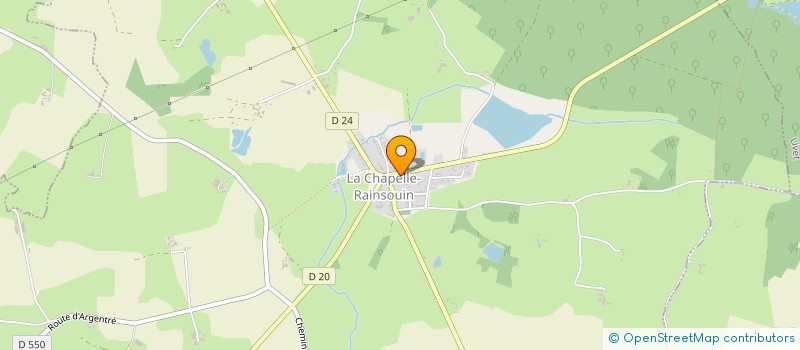 localisation de l'entreprise LES CHARPENTES DU MAINE à SAINT CHRISTOPHE DU LUAT