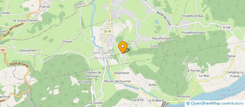 localisation de l'entreprise LES CHARPENTES DU RIANT PORTAIL à NOAILLES