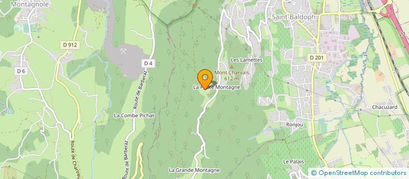 localisation de l'entreprise LES CHARPENTIERS D'ICI  SAINT-BALDOPH