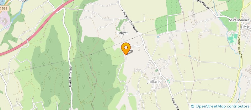 localisation de l'entreprise LES CHARPENTIERS DE LA DROME  JAILLANS