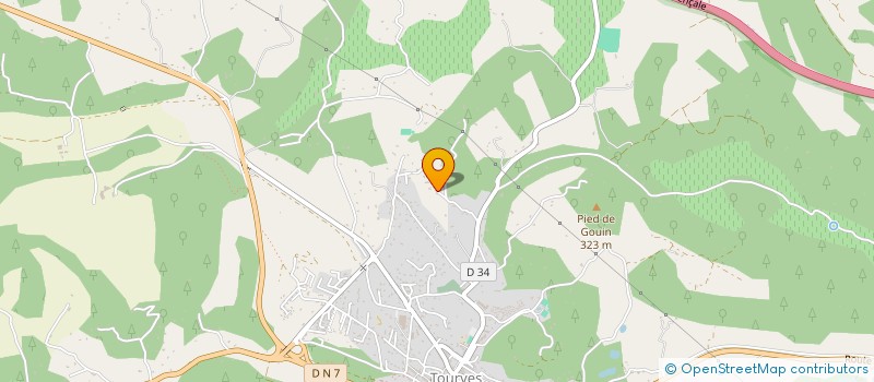 localisation de l'entreprise LES CHARPENTIERS DE LA PROVENCE VERTE à TOURVES
