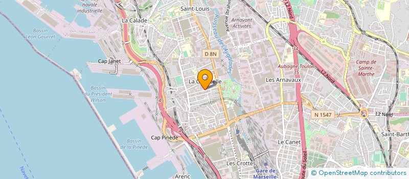 localisation de l'entreprise LES CHARPENTIERS DU 13 à MARSEILLE