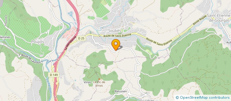 localisation de l'entreprise LES CHARPENTIERS DU BOUT DU MONDE  SOUBES