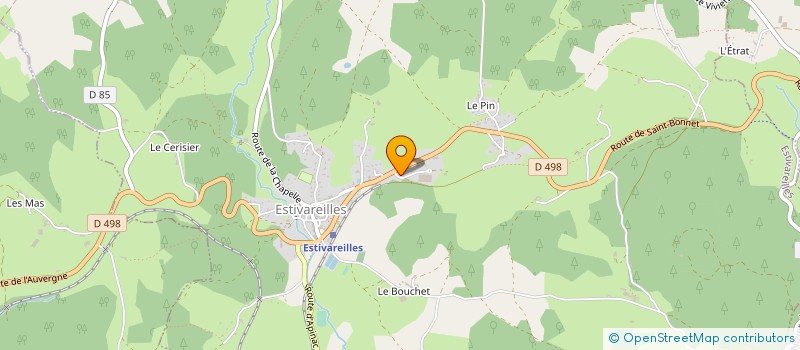 localisation de l'entreprise LES CHARPENTIERS DU HAUT FOREZ à ESTIVAREILLES