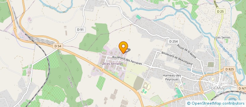 localisation de l'entreprise LES CHARPENTIERS DU HAUT VAR  LE MUY