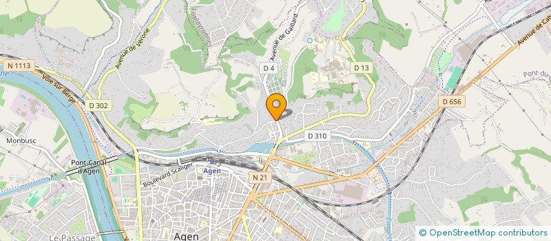 localisation de l'entreprise LES CHARPENTIERS DU LEVANT  AGEN