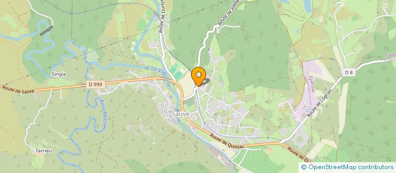 localisation de l'entreprise LES CHARPENTIERS DU PIEMONT CEVENOL  SAUVE