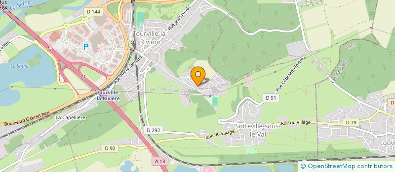 localisation de l'entreprise LES CHARPENTIERS NORMANDS  TOURVILLE-LA-RIVIERE