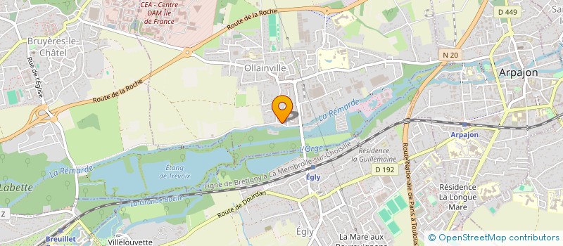 localisation de l'entreprise LES CHARPENTIERS OLLAINVILLOIS à OLLAINVILLE