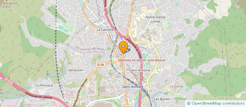 localisation de l'entreprise LES CHARPENTIERS REUNIS à MARSEILLE