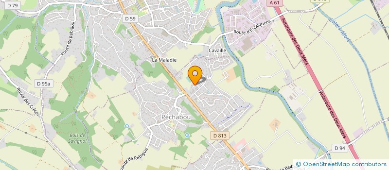 localisation de l'entreprise LES CHARPENTIERS TOULOUSAINS à PECHABOU