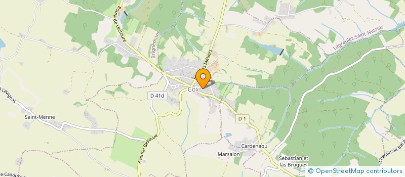 localisation de l'entreprise LES CHARPENTOIS SARL à BRIGNEMONT