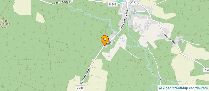 localisation de l'entreprise LES CHARRETTES  GELOUX