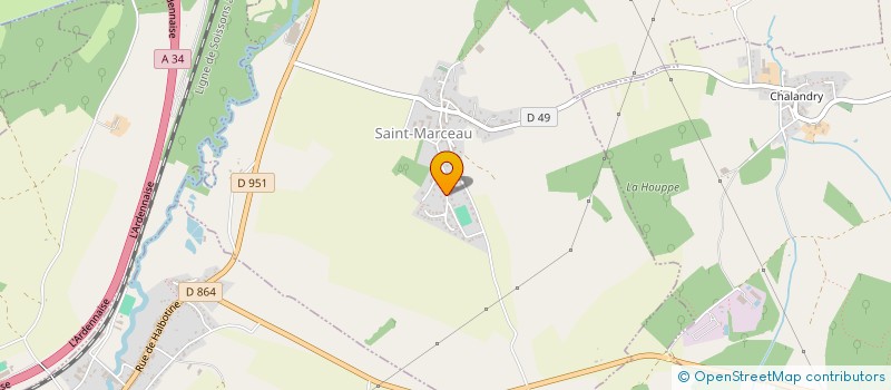 localisation de l'entreprise LES CHARRONS  SAINT-MARCEAU