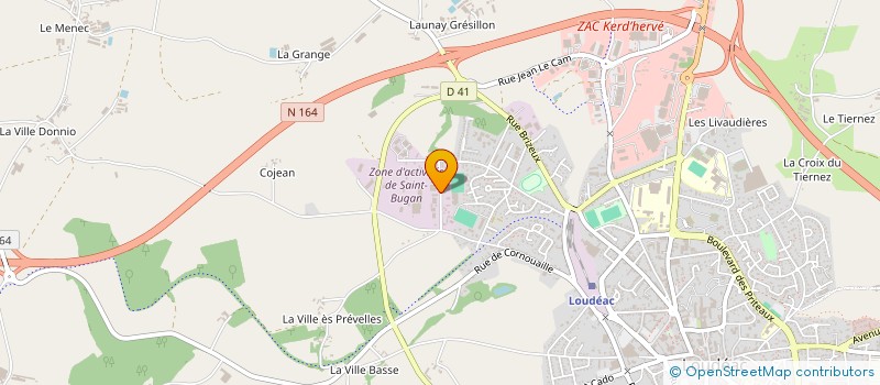 localisation de l'entreprise LES CHARRUES EXPRESS à LOUDEAC