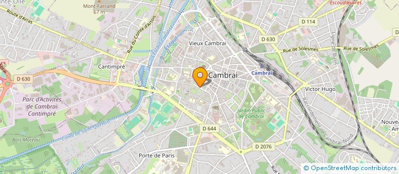 localisation de l'entreprise LES CHARS EN 4L à CAMBRAI