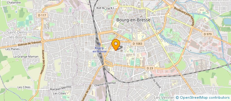 localisation de l'entreprise LES CHASSES DE L'OISANS à BOURG-EN-BRESSE