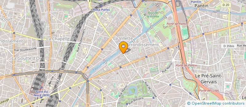 localisation de l'entreprise LES CHASSEURS  PARIS