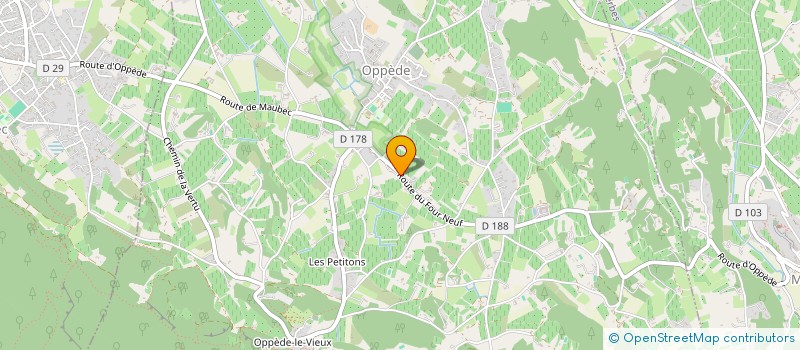 localisation de l'entreprise LES CHASSEURS DE COMBRES  OPPEDE