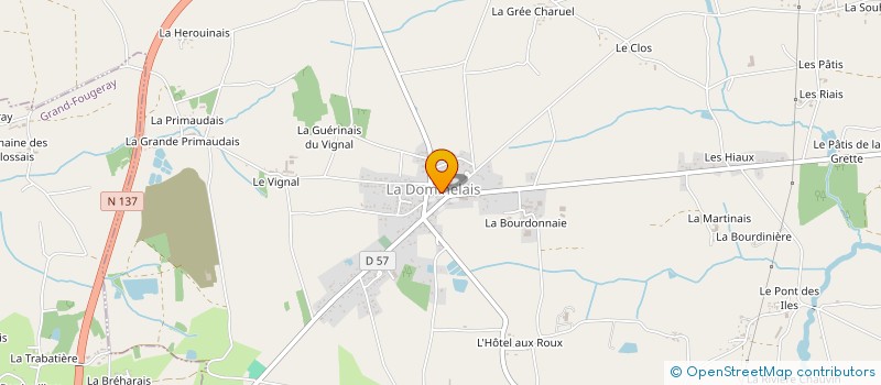 localisation de l'entreprise LES CHASSEURS DE LA DOMINELAIS  LA DOMINELAIS