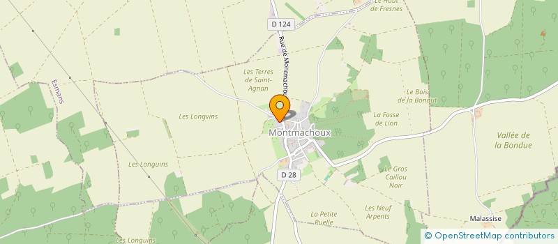 localisation de l'entreprise LES CHASSEURS DE MONTMACHOUX  MONTMACHOUX