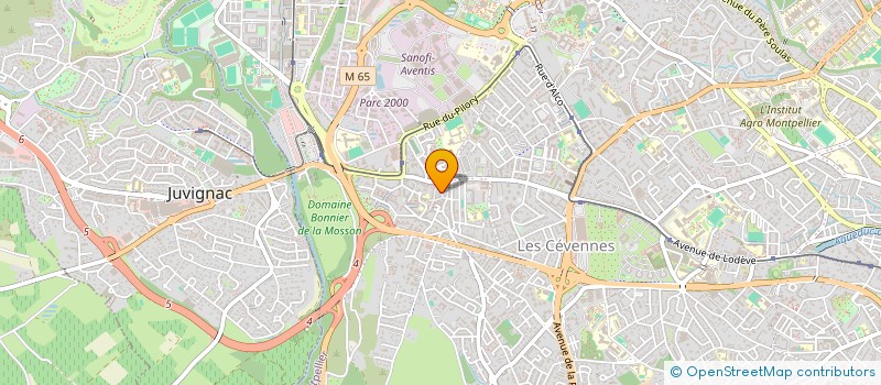 localisation de l'entreprise LES CHASSEURS DE VIDE (CV) à MONTPELLIER