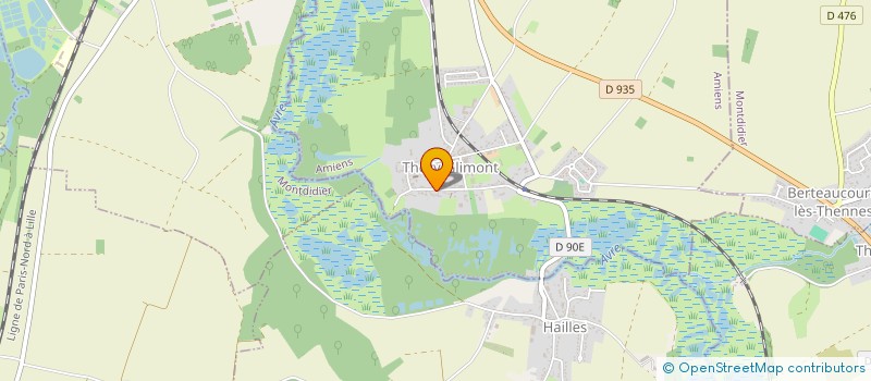 localisation de l'entreprise LES CHASSEURS DU MACHOUBLIN  THEZY-GLIMONT