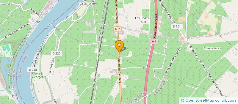 localisation de l'entreprise LES CHASSIS  LA ROCHE-DE-GLUN