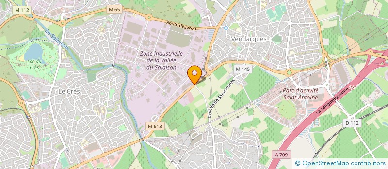 localisation de l'entreprise LES CHATAIGNIERS à VENDARGUES